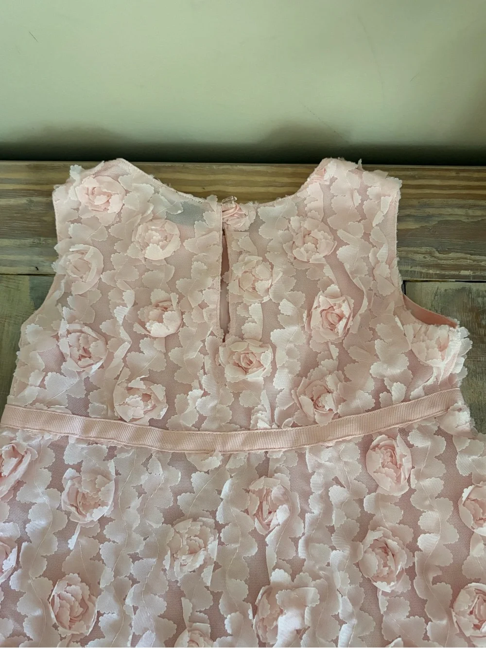 GAP Pink Rosette Petals Sleeveless Party Dress 🌸